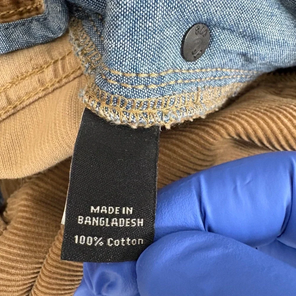 Banana‎ Republic Corduroy Pants Tan Pima Cotton Straight Men 34x30 Fits 35x30.5